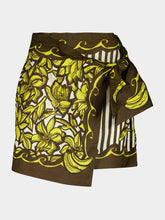 Alémais Yellow Mona Hemp Sarong Mini Skirt
