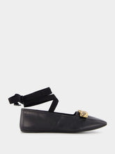 Gucci Interlocking G Leather Ballet Flats