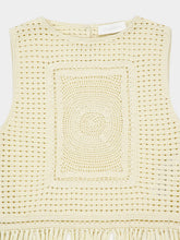 Zimmermann Cream Indra Crochet Fringe Tank