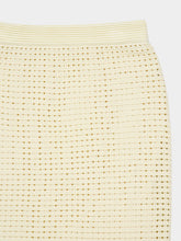 Zimmermann Cream Indra Crochet Fringe Midi Skirt
