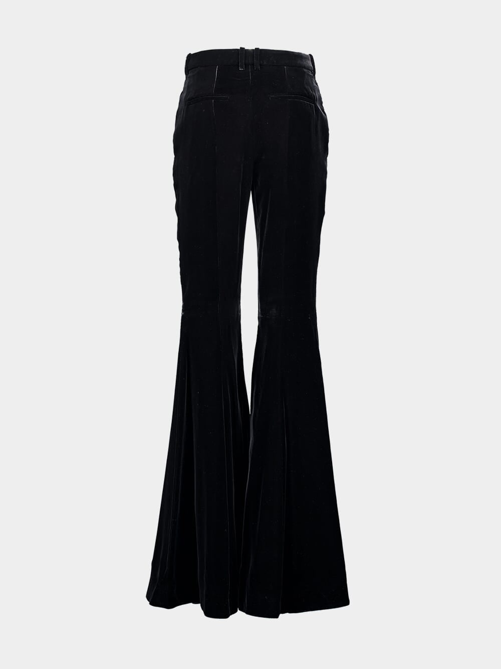 Velvet flared trousers