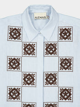 Alémais Pale Blue Grace Linen Shirt