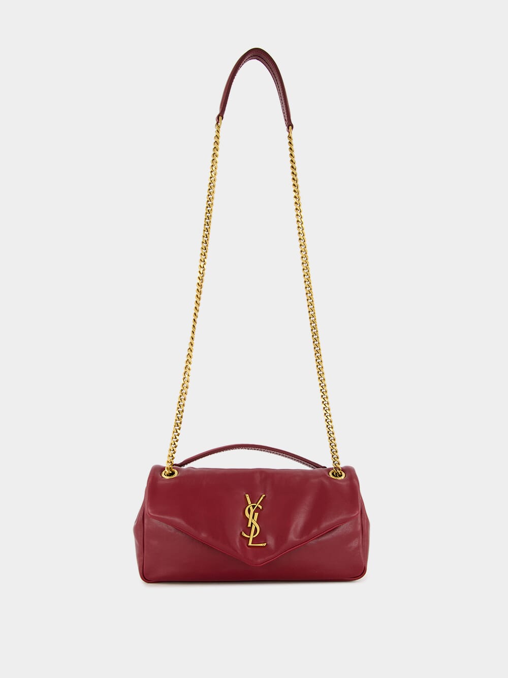 Small Calypso Bag in Shiny Rubis Leather