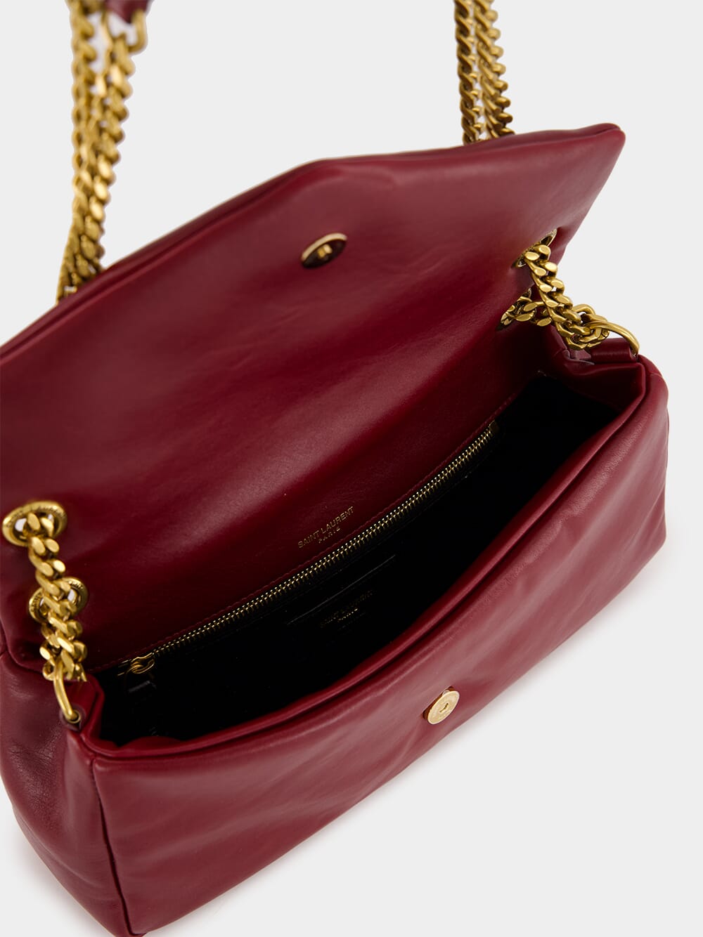 Small Calypso Bag in Shiny Rubis Leather