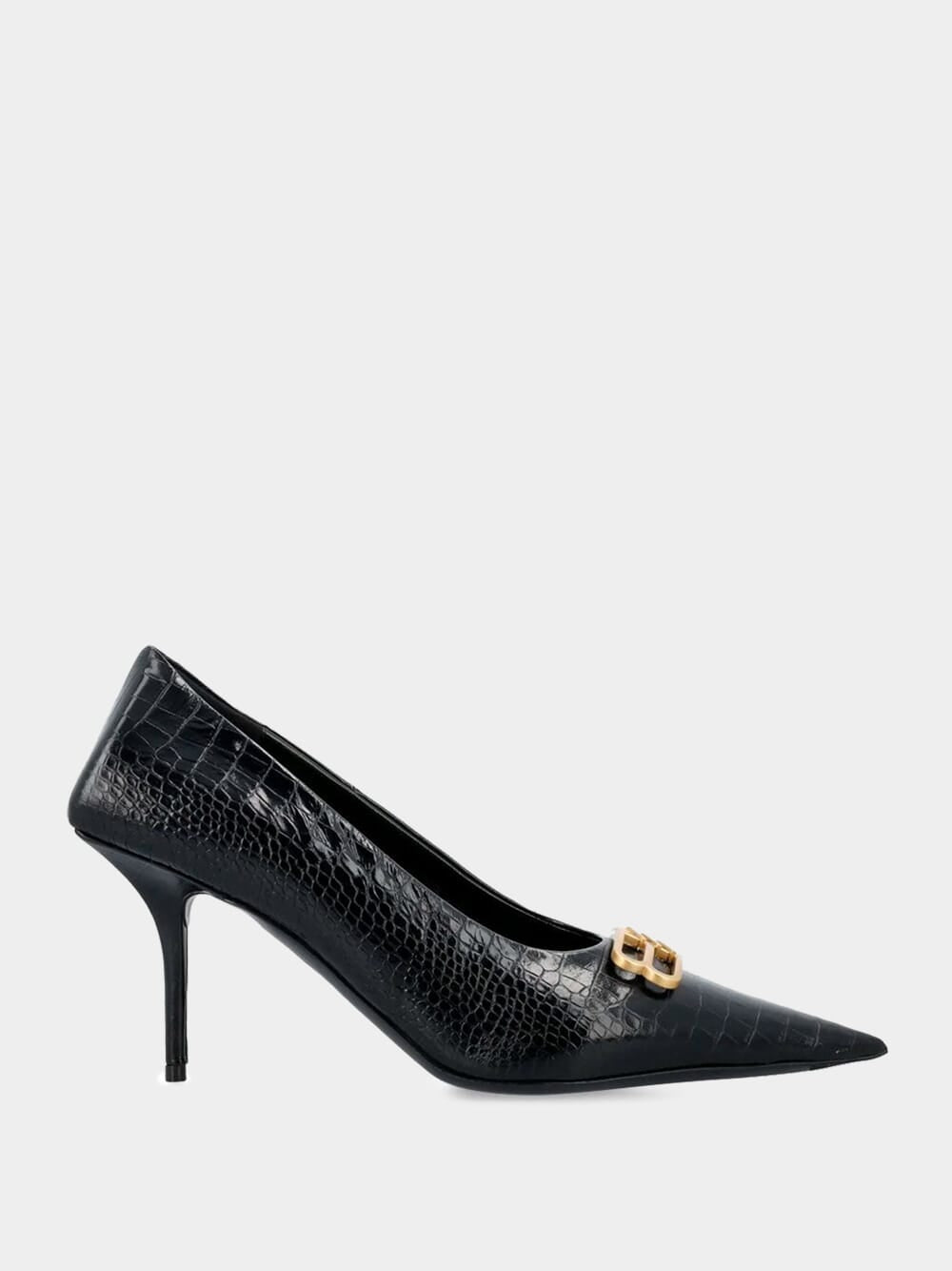 BB Croc-effect Pumps