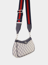 Gucci Beige and Blue Ophidia GG Small Handbag