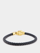 Alexander McQueen Skull Charm Woven Bracelet