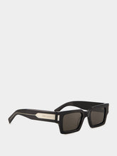 Saint Laurent Black and Crystal SL 572 Square Sunglasses
