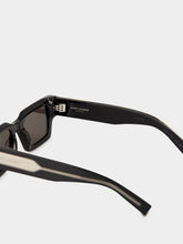 Saint Laurent Black and Crystal SL 572 Square Sunglasses