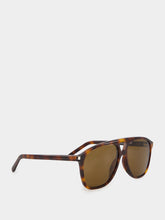 Saint Laurent Medium Havana SL 596 Dune Sunglasses