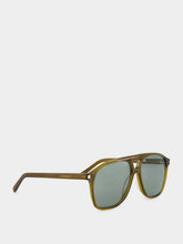 Saint Laurent Transparent Khaki SL 596 Dune Sunglasses