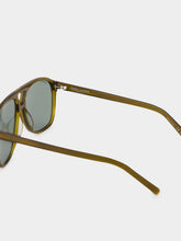 Saint Laurent Transparent Khaki SL 596 Dune Sunglasses