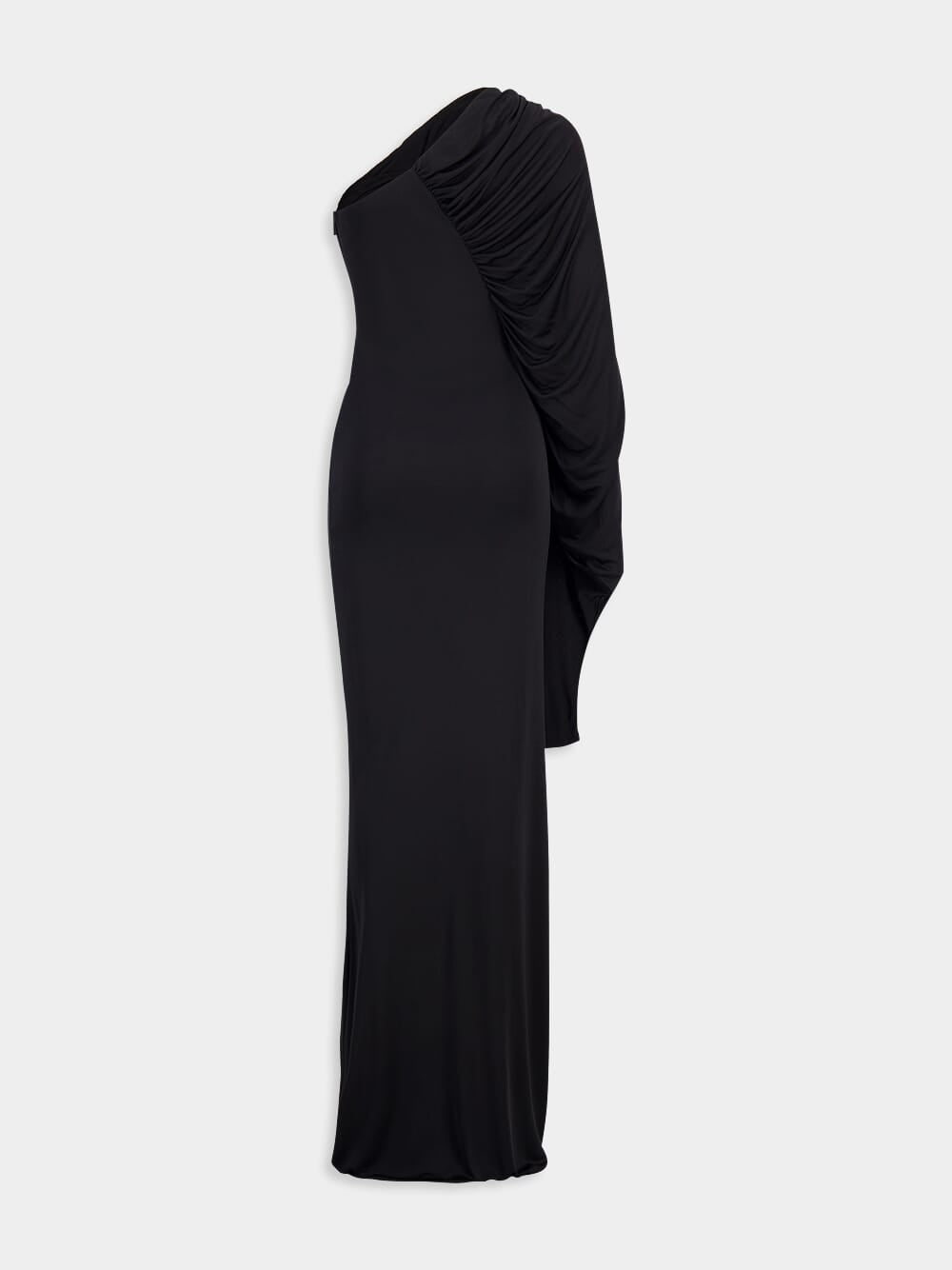 One Shoulder Jersey Maxi Dress