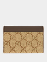 Gucci Dark Taupe Bi-Color GG Marmont Card Case