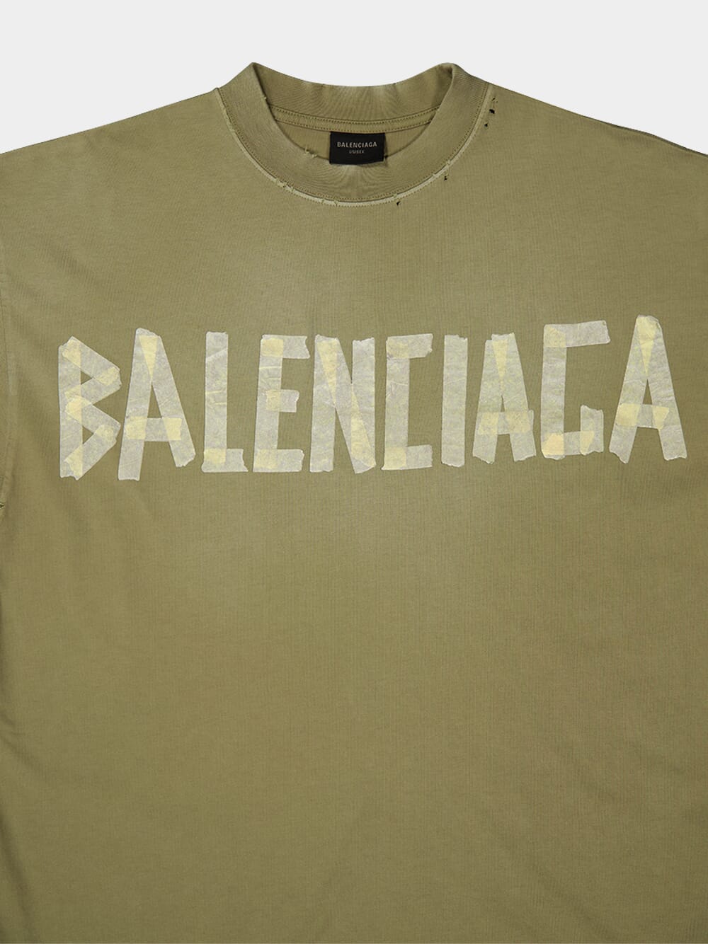 Army Green Tape Logo T-Shirt