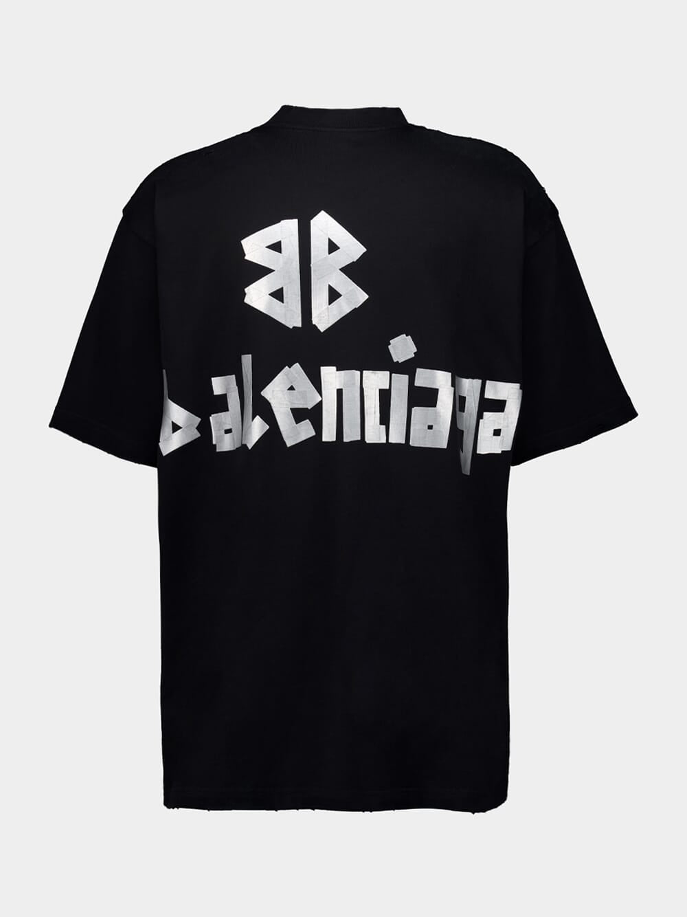 Faded Black Tape Logo T-Shirt