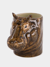 Quail Ceramics Hippo pencil pot