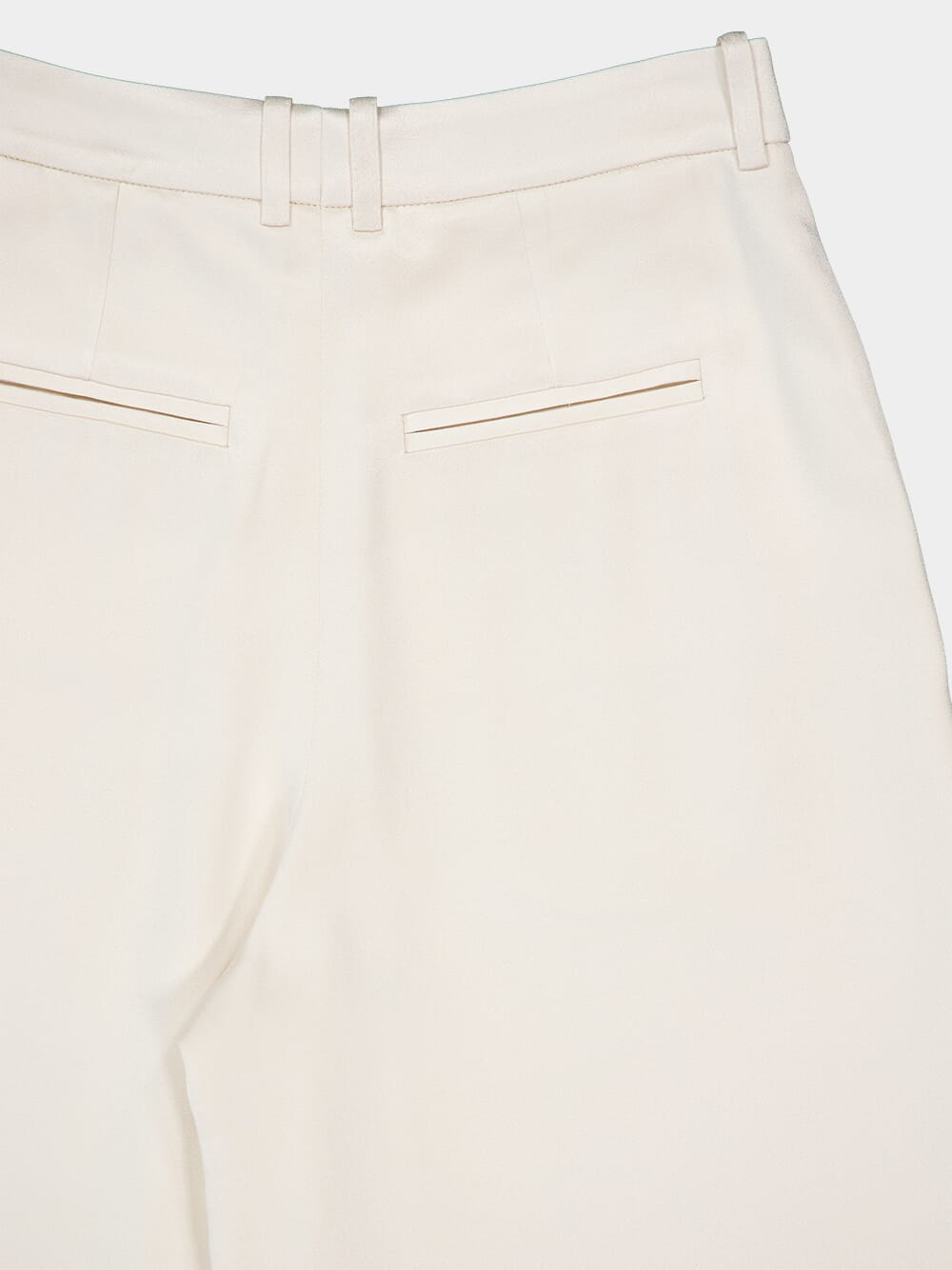 High-Waisted Satin Trousers