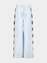 Alémais Pale Blue Grace Wide-Leg Pants