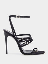 Saint Laurent Crepe Satin And Rhinestones Jerry Sandals