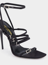 Saint Laurent Crepe Satin And Rhinestones Jerry Sandals