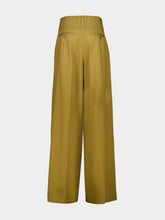 Zimmermann Dark Khaki Luna Tailored Wide-Leg Trousers