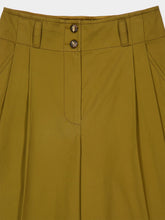 Zimmermann Dark Khaki Luna Tailored Wide-Leg Trousers