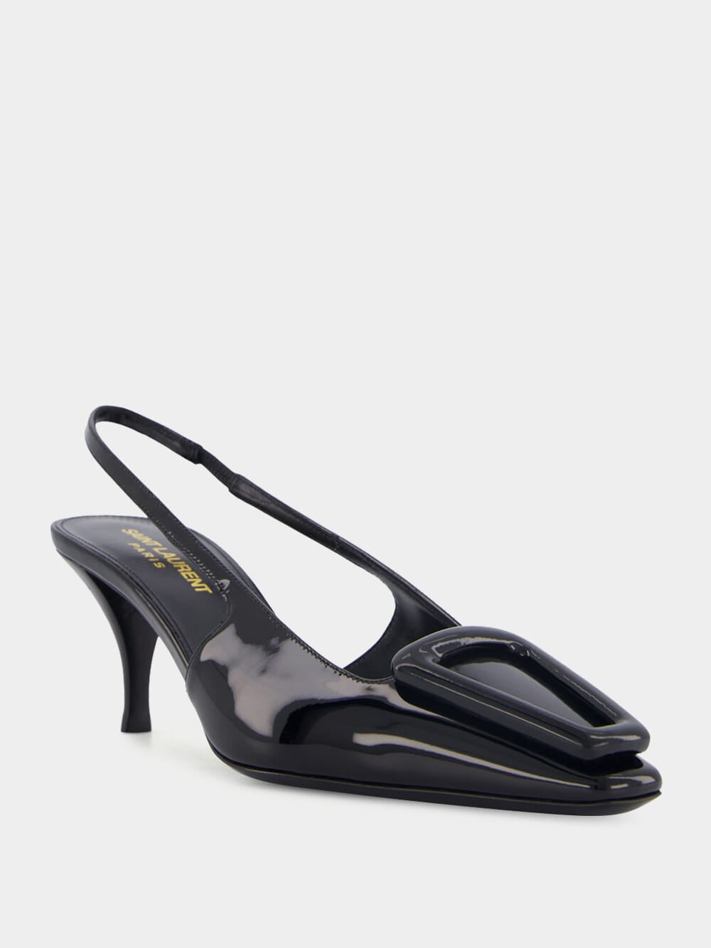 Square-Toe Singback Pumps