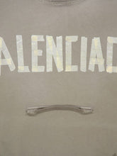 Balenciaga Army Green Tape Type Ripped Pocket Sweatshirt