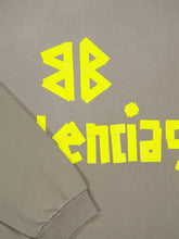 Balenciaga Army Green Tape Type Ripped Pocket Sweatshirt