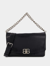 Black BB Soft Large Flap Bag | PDP - Fashion Clinic