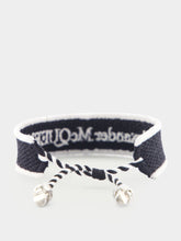 Alexander McQueen Logo-embroidered bracelet