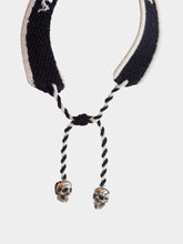 Alexander McQueen Logo-embroidered bracelet