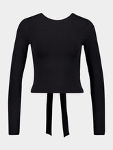 Balenciaga Long Sleeve Back Knot Top