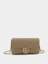 Gucci Taupe GG Marmont Mini Bag