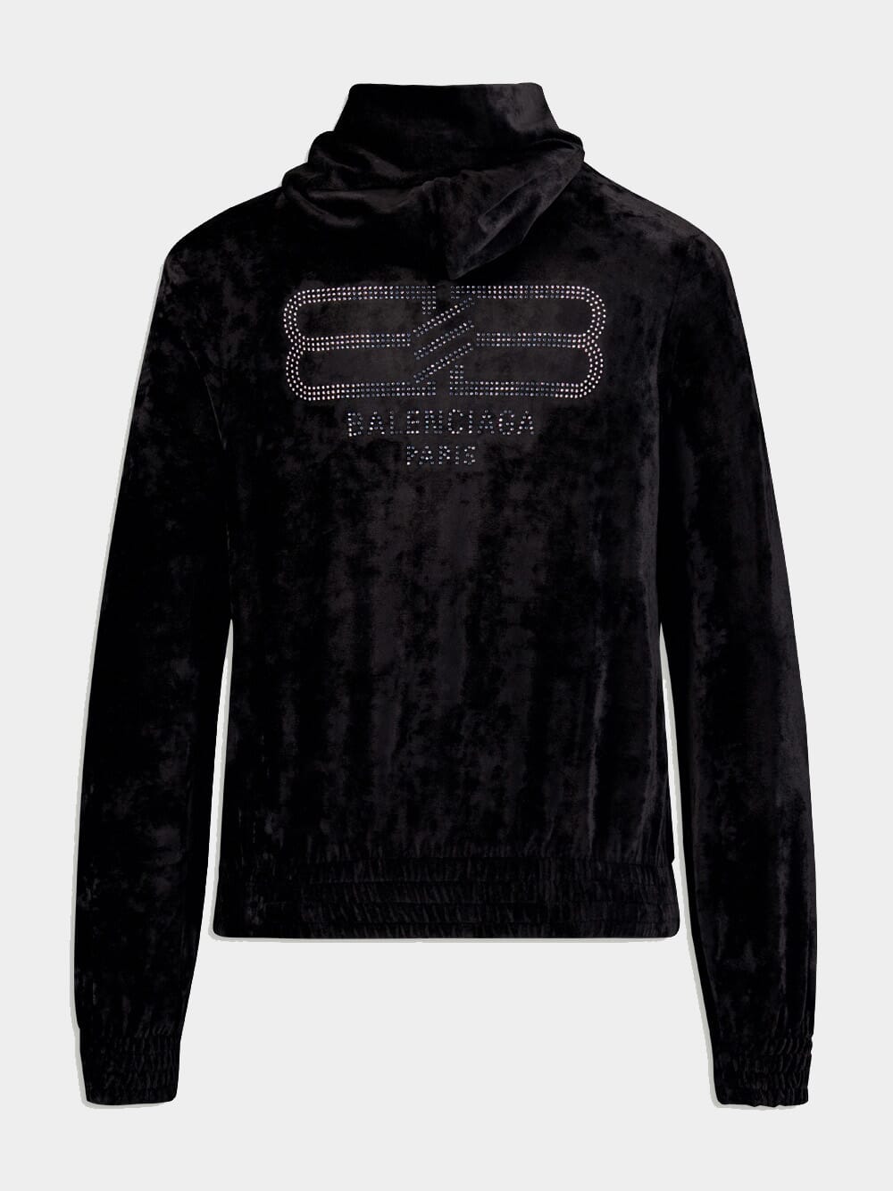 BB Paris Strass Zip-Up Hoodie Fitted