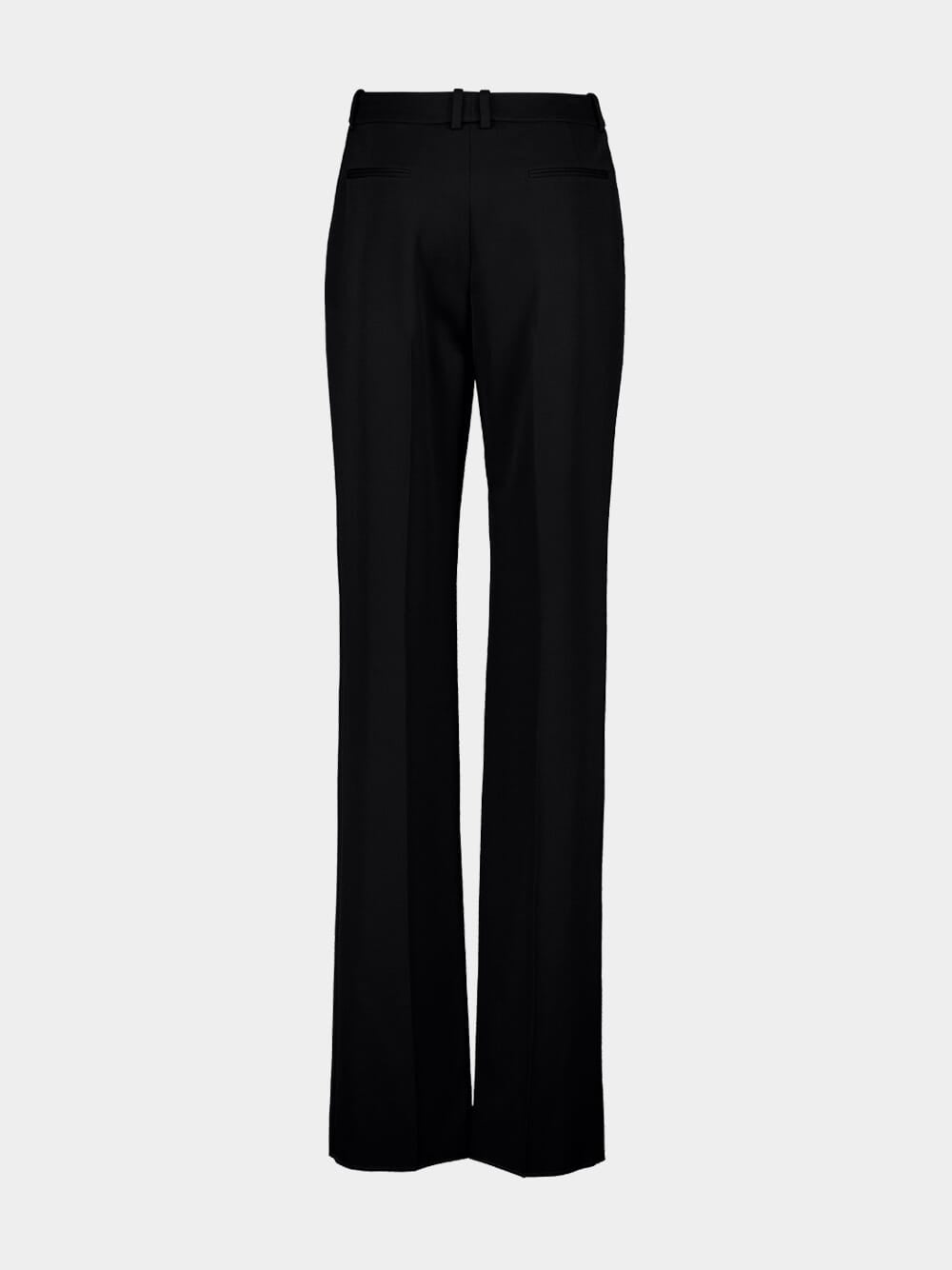 Tailored Wool Straight-Leg Trousers