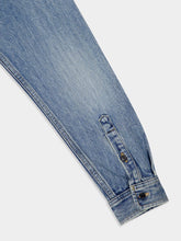 Saint Laurent Beach Blue Denim Cassandre Shirt
