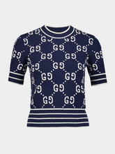Gucci Double G Logo Jacquard Top