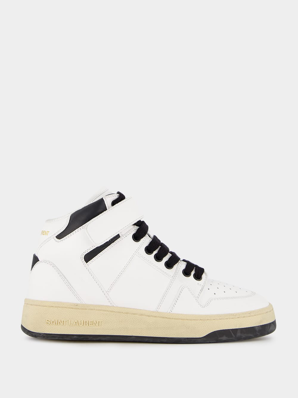 Round Toe High-Top Sneakers