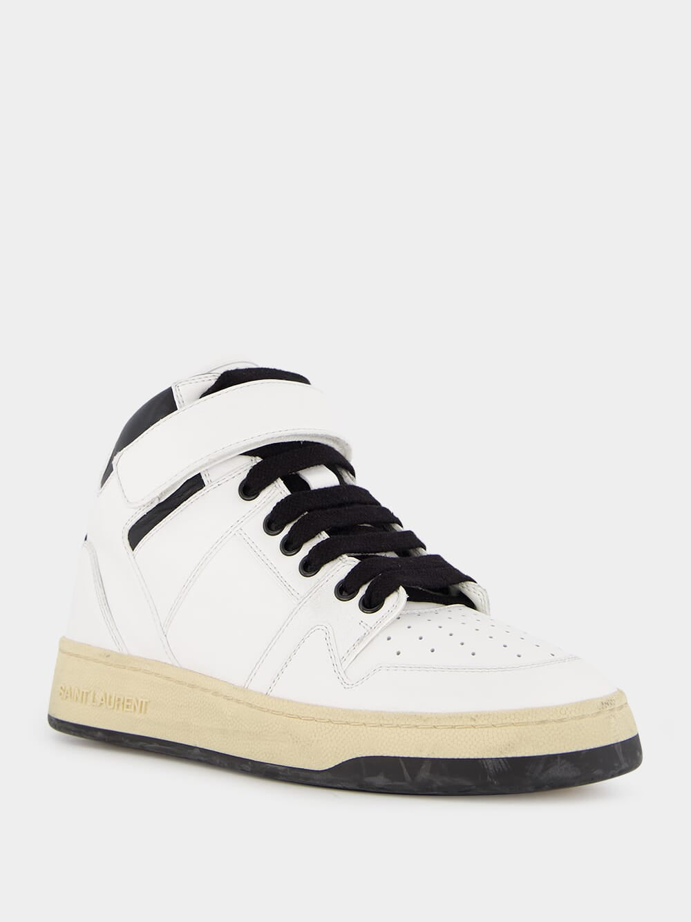 Round Toe High-Top Sneakers