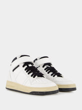 Saint Laurent Round Toe High-Top Sneakers
