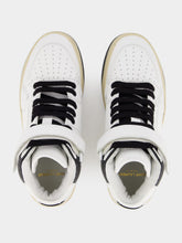 Saint Laurent Round Toe High-Top Sneakers