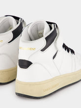 Saint Laurent Round Toe High-Top Sneakers