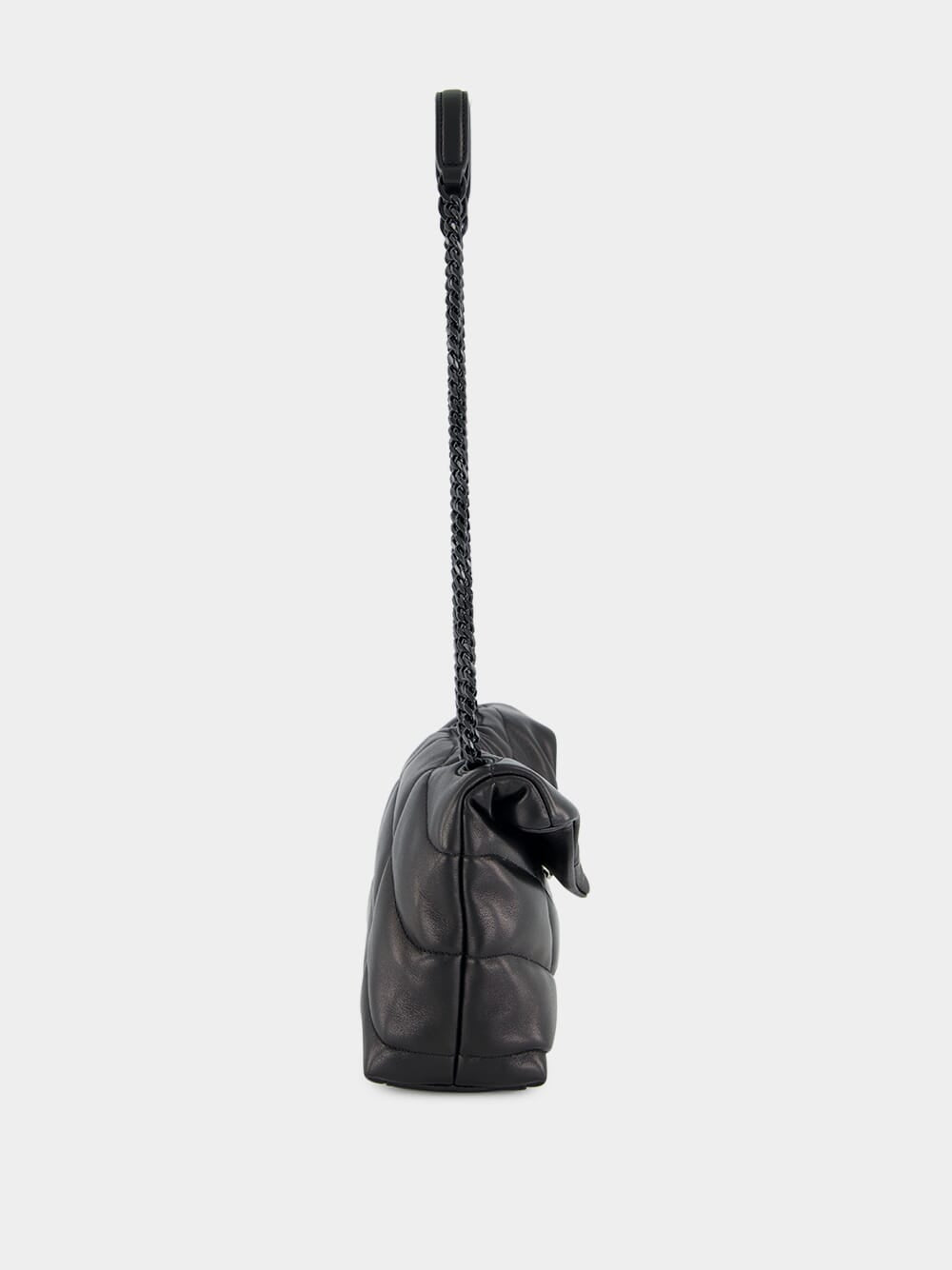 Black Toy Puffer Bag in Lambskin