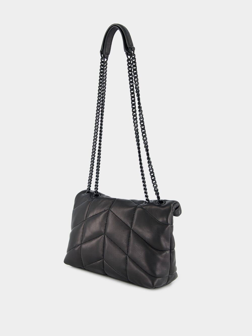 Black Toy Puffer Bag in Lambskin