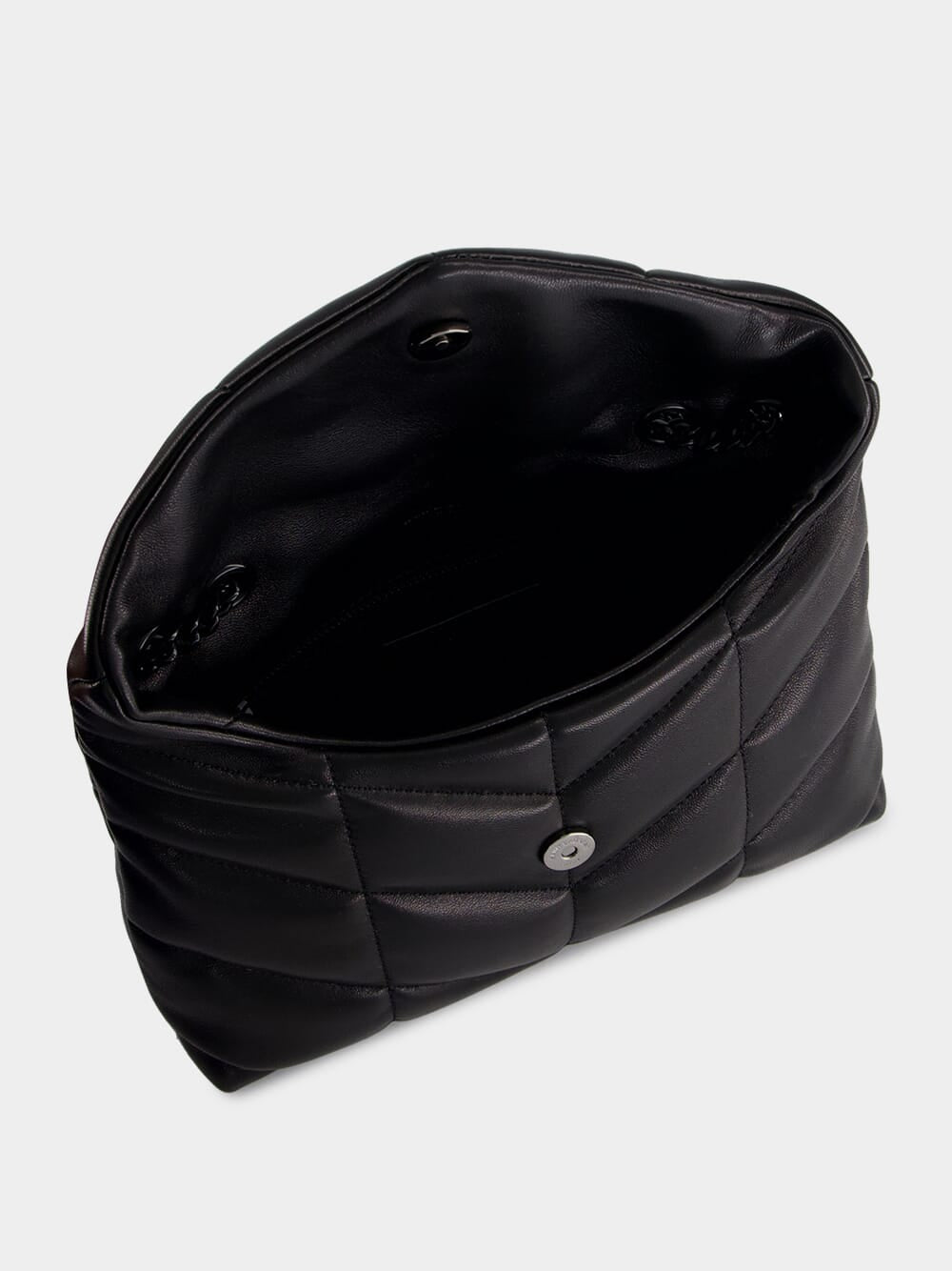 Black Toy Puffer Bag in Lambskin