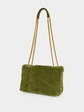 Saint Laurent New Juniper Green Toy Puffer Suede Bag