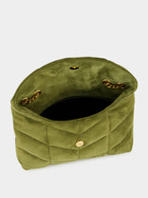 Saint Laurent New Juniper Green Toy Puffer Suede Bag