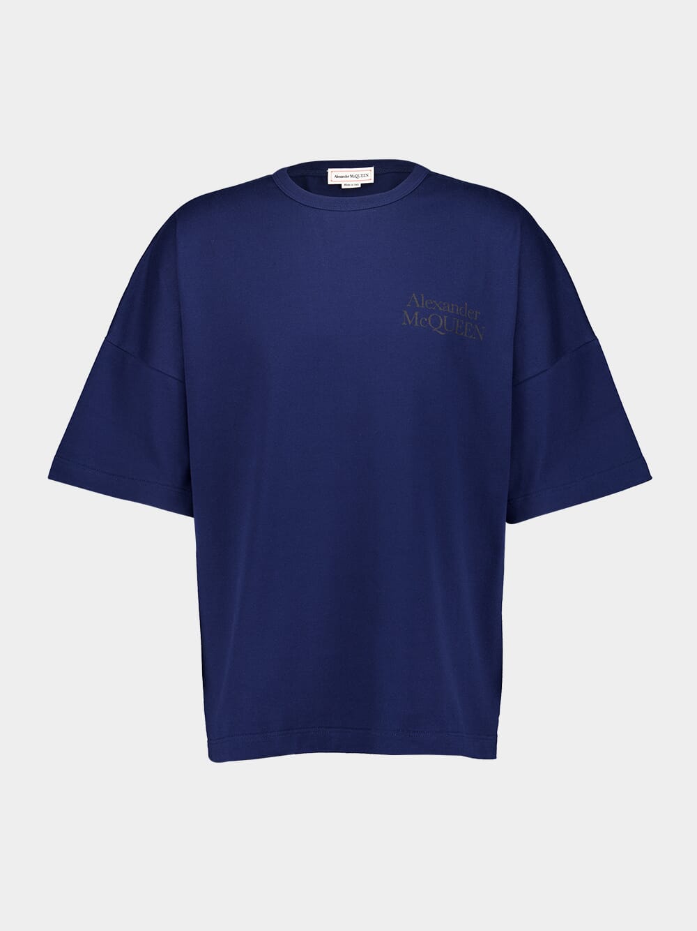 Exploded Logo Oversized Blue T-Shirt